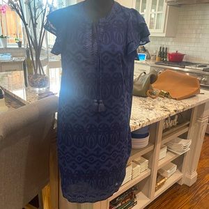 Vineyard Vines navy blue summer shift dress